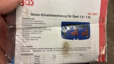 Opeli 1.6 / 1.8 ajastuskomplekt – BGS 8697